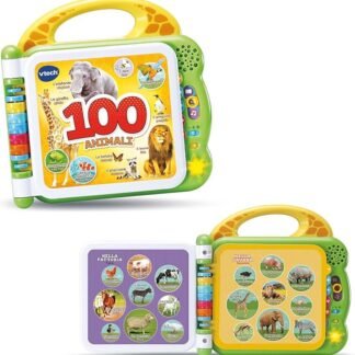 Libro illustrato bilingue: 100 animali