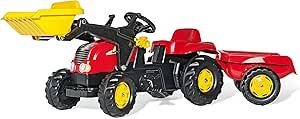 Trattore rosso con carro e pala Rolly Toys