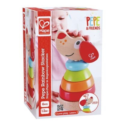 Impilabile Pepe arcobaleno Hape E0448 - immagine 2