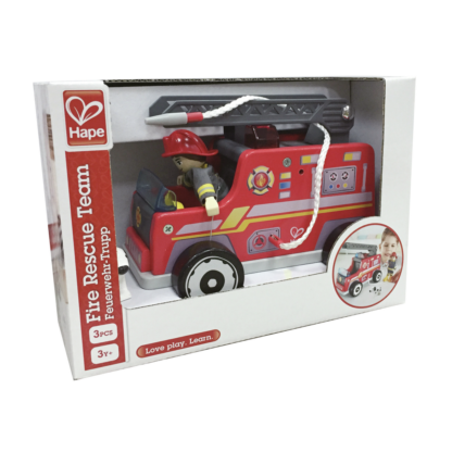 Set vigile del fuoco, camion e cagnolino Hape E3024 - immagine 2