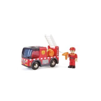Camion dei pompieri con sirena Hape E3737