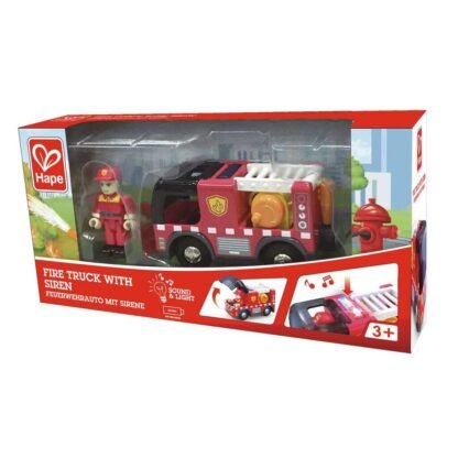 Camion dei pompieri con sirena Hape E3737 - immagine 4