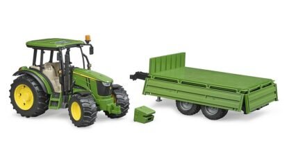 John Deere 5115 M con rimorchio dotato di sponde Bruder 02108 - immagine 3