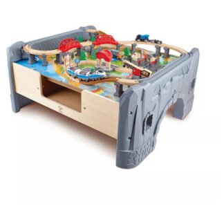 Tavolo Ferroviario con treni e binari - Set da 70 Pezzi Hape E3766