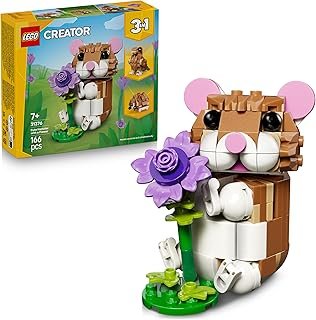 Lego Creator 3-in-1 Simpatico criceto con fiore 31376