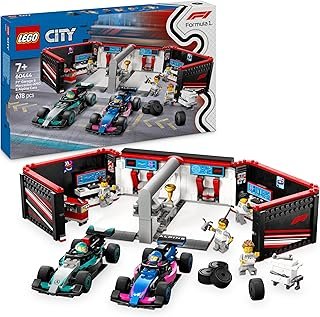 Lego City Garage con monoposto Mercedes-AMG e Alpine F1® 60444