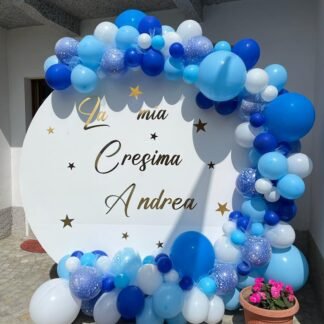 Cerchio con pannello (200 cm) con palloncini