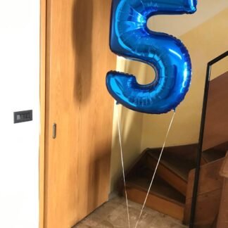 Numero gonfiato con gas elio