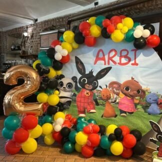 Cerchio con pannello (200 cm) con palloncini