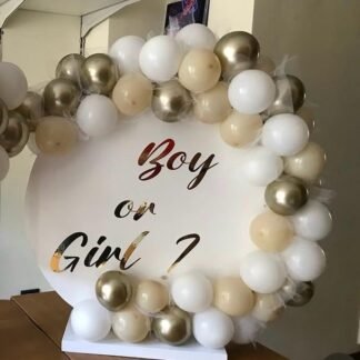 Cerchio con pannello (60 cm) più palloncini